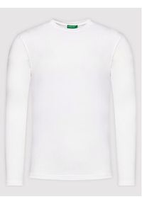 United Colors of Benetton - United Colors Of Benetton Longsleeve 3U53J1F05 Biały Relaxed Fit. Kolor: biały. Materiał: bawełna. Długość rękawa: długi rękaw #4