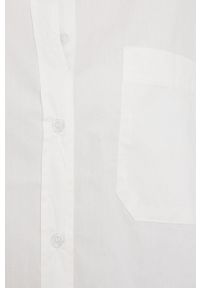 Answear Lab koszula bawełniana damska kolor biały relaxed z kołnierzykiem klasycznym. Typ kołnierza: kołnierzyk klasyczny. Kolor: biały. Materiał: bawełna. Długość: długie. Wzór: gładki. Styl: wakacyjny, klasyczny #5