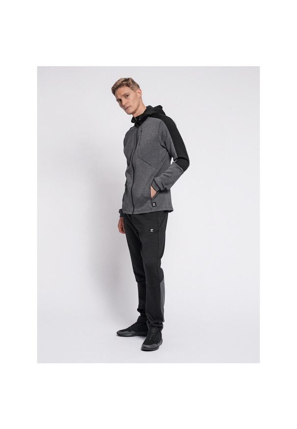 Bluza fitness męska Hummel hmltropper zip z kapturem. Typ kołnierza: kaptur. Kolor: niebieski, szary, wielokolorowy. Sport: fitness