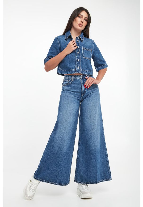 Liu Jo - Jeansy damskie z wysokim stanem LIU JO. Stan: podwyższony