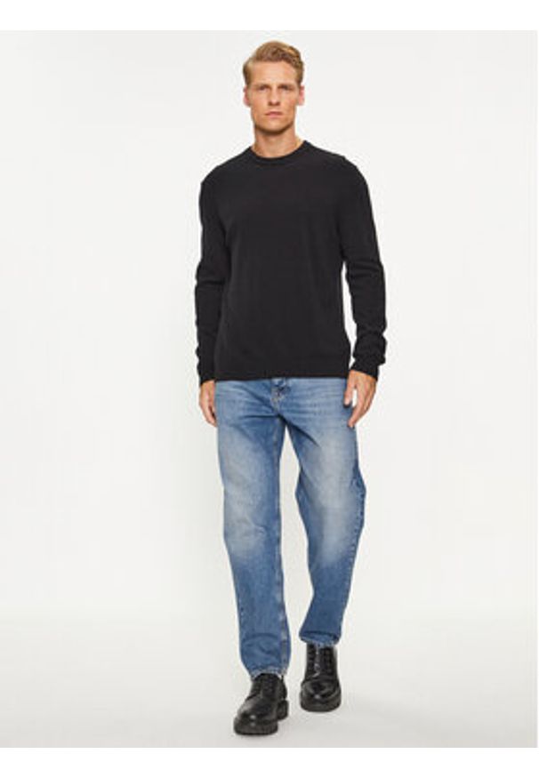 United Colors of Benetton - United Colors Of Benetton Sweter 1002U1G34 Czarny Regular Fit. Kolor: czarny. Materiał: wełna