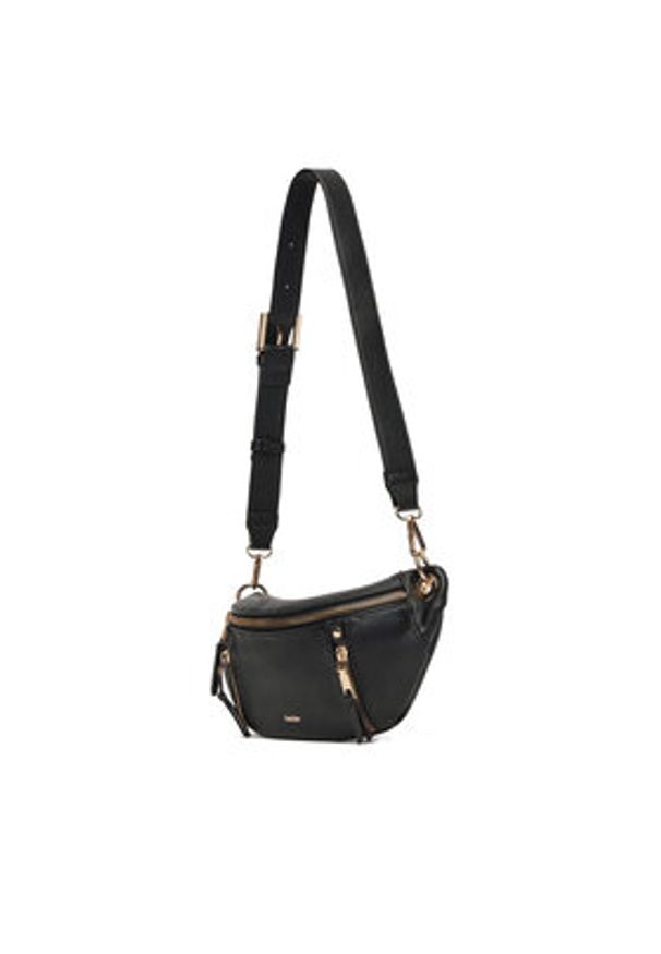 DeeZee Saszetka nerka DZE-L-002-07 Czarny. Kolor: czarny. Materiał: skóra