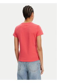 Tommy Jeans T-Shirt Bubble DW0DW21338 Różowy Regular Fit. Kolor: różowy. Materiał: bawełna #3