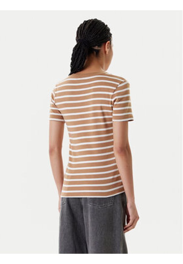 TOMMY HILFIGER - Tommy Hilfiger T-Shirt New Cody WW0WW40584 Brązowy Slim Fit. Kolor: brązowy