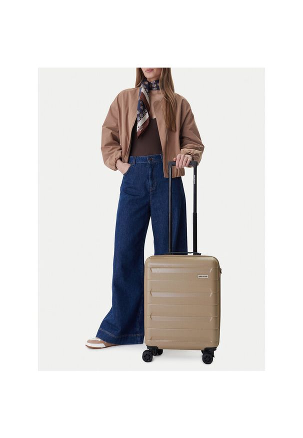 Gino Rossi - Walizka kabinowa GINO ROSSI. Kolor: beżowy
