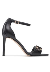 MICHAEL Michael Kors Sandały Izzy Sandal 40S2IZHA2L Czarny. Kolor: czarny. Materiał: skóra