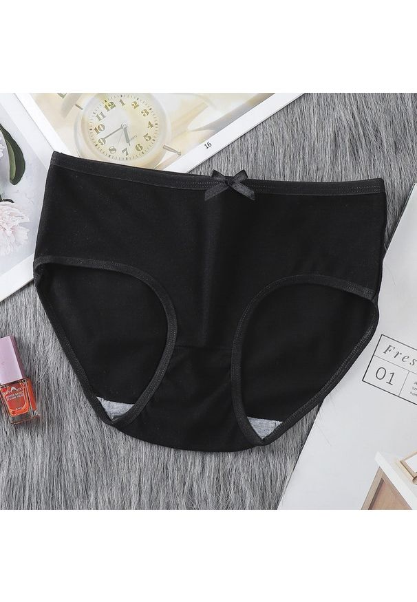 Intica - Figi dziewczęce o średnim stanie z elastycznymi bokami Tomiko. Kolor: czarny. Materiał: materiał