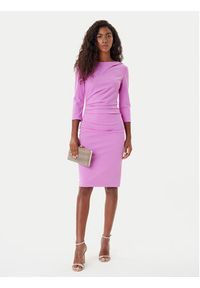 Rinascimento Sukienka koktajlowa CFC0126154003 Różowy Slim Fit. Kolor: różowy. Materiał: syntetyk. Styl: wizytowy #5