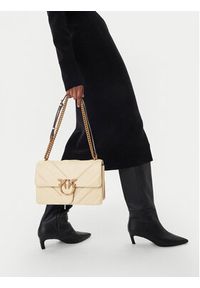 Pinko - PINKO Torebka Love One Classic Light Dc Al 25-26 PLTT 104549 A2OS Écru. Materiał: skórzane