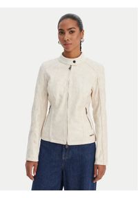 Desigual Kurtka przejściowa 26SWEW10 Biały Regular Fit. Kolor: biały. Materiał: wiskoza #1