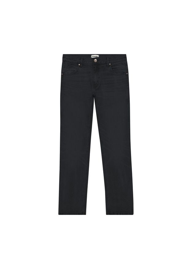 Wrangler - WRANGLER GREENSBORO MĘSKIE SPODNIE JEANSOWE JEANSY DŻINSY BLACKOUT W112353077