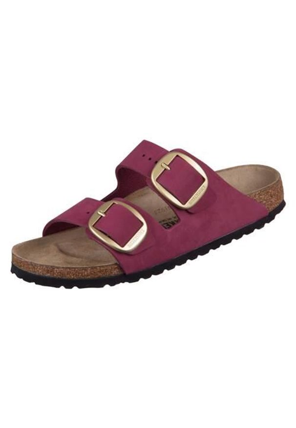 Klapki unisex Birkenstock Arizona. Zapięcie: klamry. Kolor: różowy. Materiał: materiał. Szerokość cholewki: normalna. Sport: pływanie, fitness