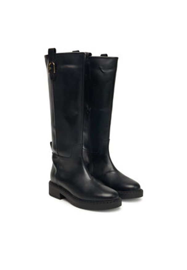 Furla Kozaki New Legacy YK12FNL-BX4223-O6000-1-007-20-AL-3600 S Czarny. Kolor: czarny. Materiał: skóra