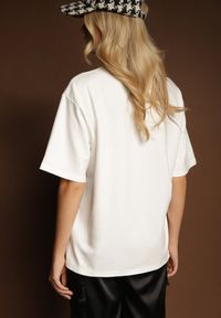 Renee - Biały Basicowy T-shirt z Bawełną Meronissea. Okazja: na co dzień. Kolor: biały. Materiał: bawełna. Styl: klasyczny, casual #6