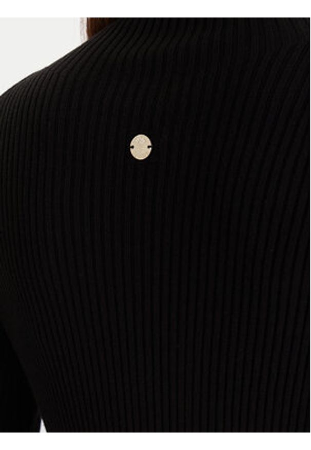 JOOP! Golf 58 JW224KN166 30033369 Czarny Regular Fit. Typ kołnierza: golf. Kolor: czarny. Materiał: wiskoza