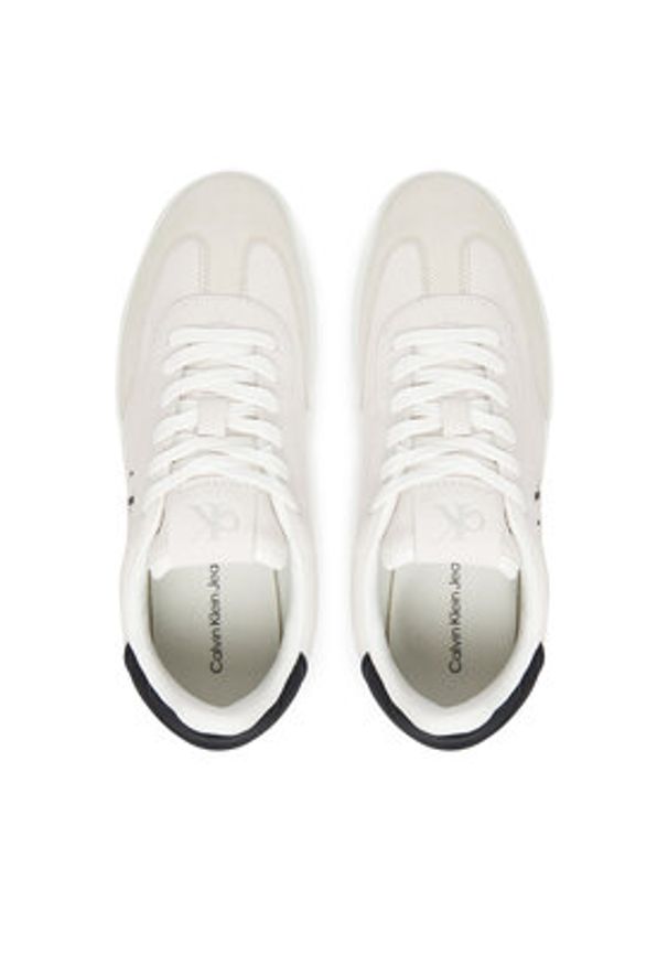 Calvin Klein Jeans Sneakersy Classic Cupsole Mg Su YM0YM01300 Biały. Kolor: biały. Materiał: skóra