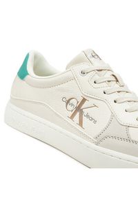Calvin Klein Jeans Sneakersy Classic Cupsole Low Lth Ml YM0YM00885 Écru. Materiał: skóra #6
