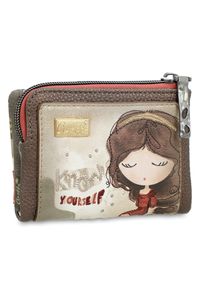 Brązowy Kompaktowy Damski Portfel Anekke Z Laleczką. Kolor: brązowy #2