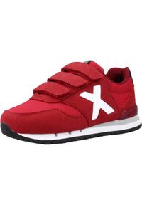 Munich - Kapcie MUNICH DASH KID VCO 106 Bordeaux. Kolor: czerwony, fioletowy, wielokolorowy. Materiał: syntetyk, tkanina. Sport: turystyka piesza