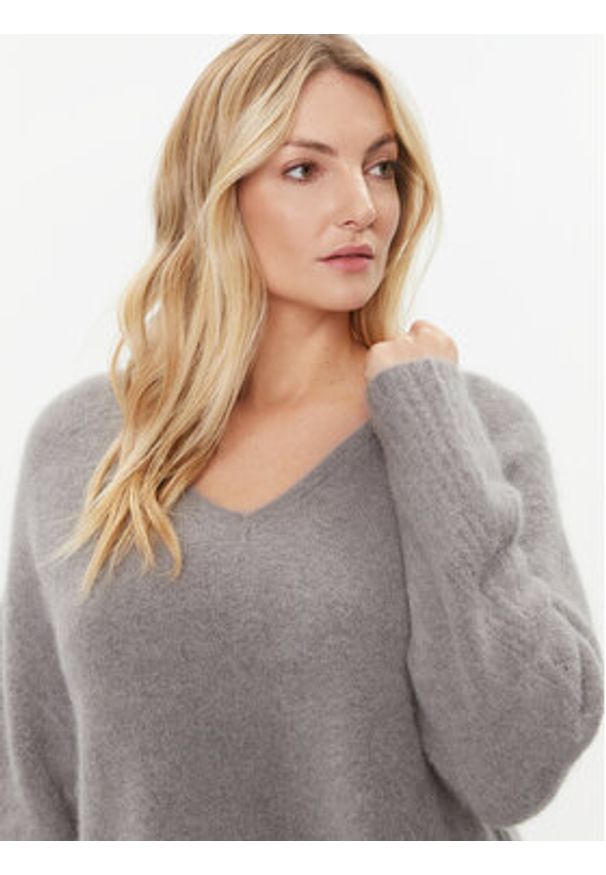 Marella Sweter Amedea 2333661936200 Szary Regular Fit. Kolor: szary. Materiał: syntetyk