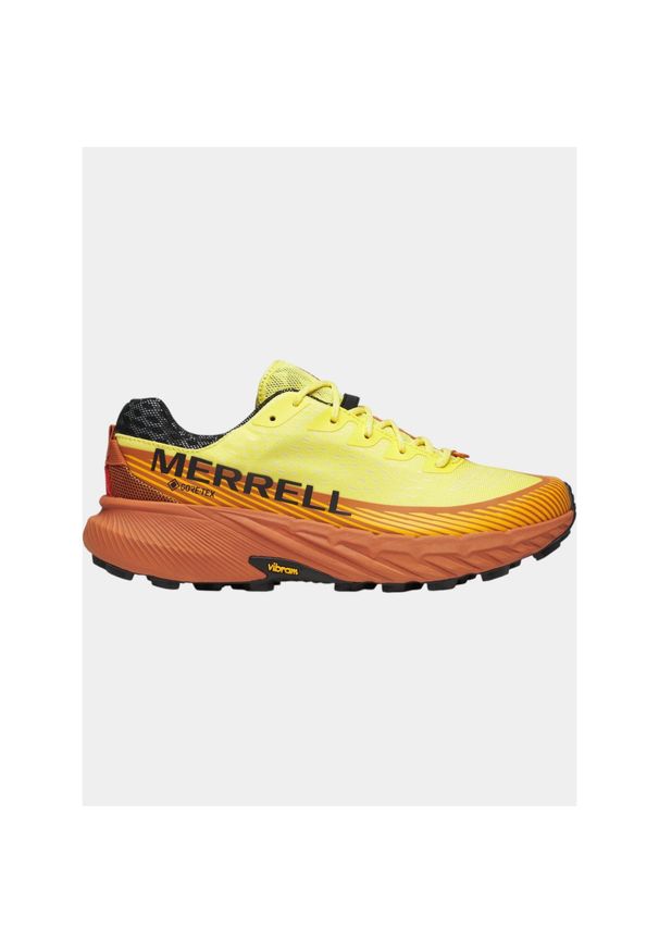 Męskie buty do biegania w terenie Merrell Agility Peak 5 GTX. Kolor: żółty, pomarańczowy, wielokolorowy