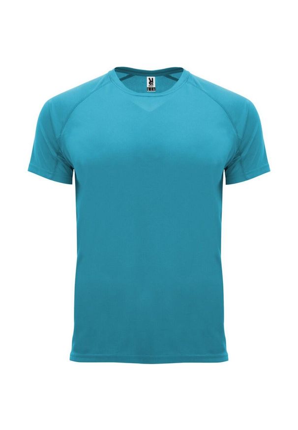 ROLY - Męska Koszulka Sportowa Z Krótkim Rękawem Bahrain. Kolor: niebieski. Długość rękawa: krótki rękaw. Długość: krótkie. Sport: turystyka piesza