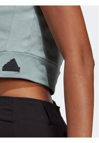 Adidas - adidas Top Mission Victory Sleeveless Cropped Top IC0315 Zielony Slim Fit. Kolor: zielony. Materiał: bawełna #4
