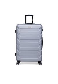 Gino Rossi - GINO ROSSI Walizka duża CEO-GIN-L-003-05-SILVER2 Srebrny. Kolor: srebrny #5