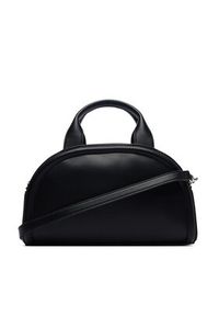 Calvin Klein Torebka Bold Ck Dome Crossbody LV04F3895G Czarny. Kolor: czarny. Materiał: skórzane #3