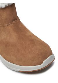 skechers - Skechers Botki On-the-GO Stellar 144775 Brązowy. Kolor: brązowy. Materiał: skóra, zamsz #4
