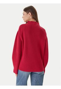Tommy Jeans Sweter Badge DW0DW21676 Różowy Relaxed Fit. Kolor: różowy. Materiał: bawełna #4