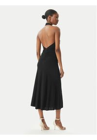 Elisabetta Franchi Sukienka koktajlowa AB-719-52E2-V560 Czarny Regular Fit. Kolor: czarny. Materiał: wiskoza. Styl: wizytowy #5