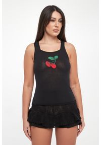 Twinset Milano - Top damski z nadrukiem czereśni TWINSET. Wzór: nadruk #2