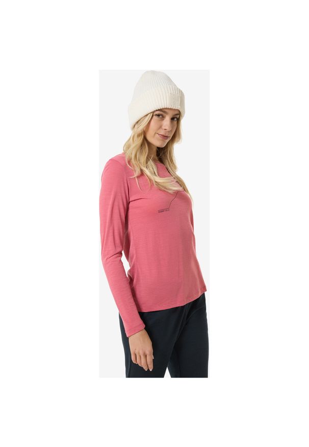 Longsleeve SUPER.NATURAL W BERGGLÜCK LS. Kolor: różowy. Długość rękawa: długi rękaw