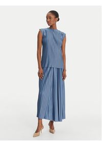 MAX&Co. Spódnica plisowana 2616771013200 Niebieski Regular Fit. Kolor: niebieski. Materiał: syntetyk #5