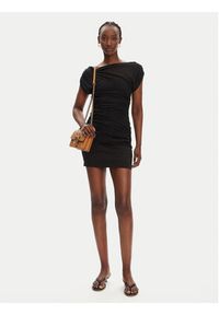 Pinko - PINKO Sukienka codzienna Discoland Abito 104872 A2GF Z99 Czarny Slim Fit. Okazja: na co dzień. Kolor: czarny. Materiał: syntetyk. Typ sukienki: proste. Styl: casual #3