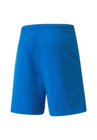 Spodenki piłkarskie dla dzieci Puma teamRISE Short Jr. Kolor: niebieski. Materiał: poliester. Styl: sportowy