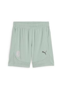 Puma - Szorty szkolenie Milan AC 2024/25. Kolor: zielony, fioletowy, wielokolorowy. Sport: fitness, piłka nożna #1
