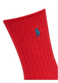 Polo Ralph Lauren Skarpety Wysokie Męskie 455846847011 Czerwony. Kolor: czerwony. Materiał: bawełna, materiał