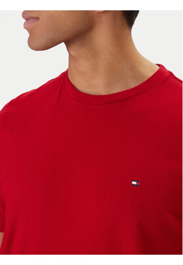TOMMY HILFIGER - Tommy Hilfiger T-Shirt Ess Seasonal MW0MW39995 Czerwony Regular Fit. Kolor: czerwony. Materiał: bawełna