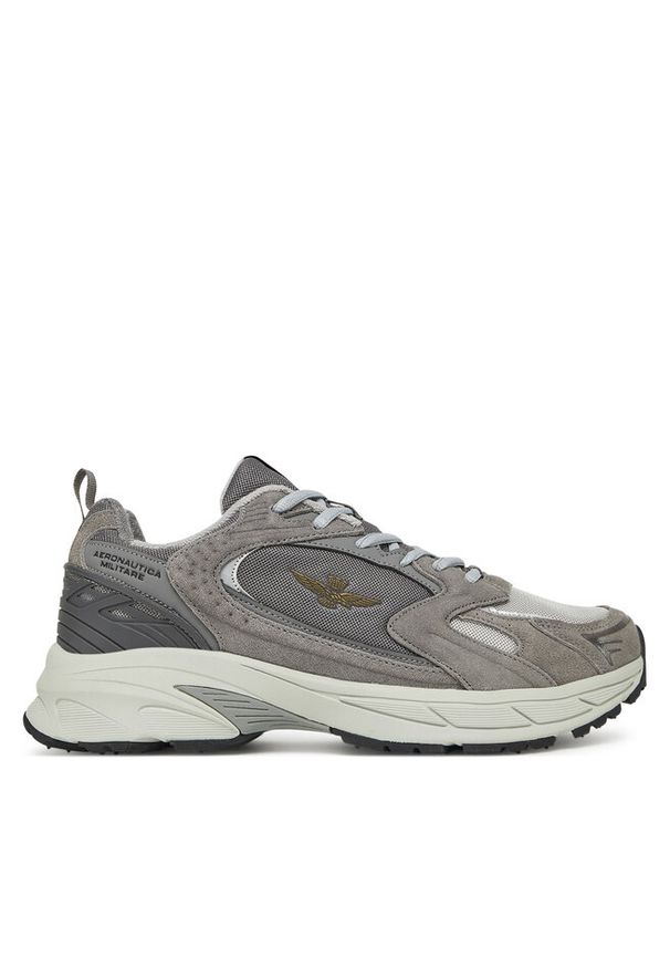Sneakersy Aeronautica Militare. Kolor: szary