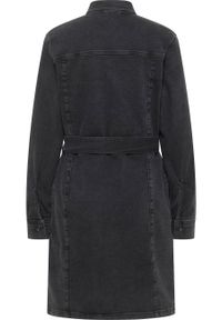 Damska Sukienka Mini Mustang Style Elmira Dress Denim Black 1015588 4000 802. Materiał: denim. Długość: mini #7