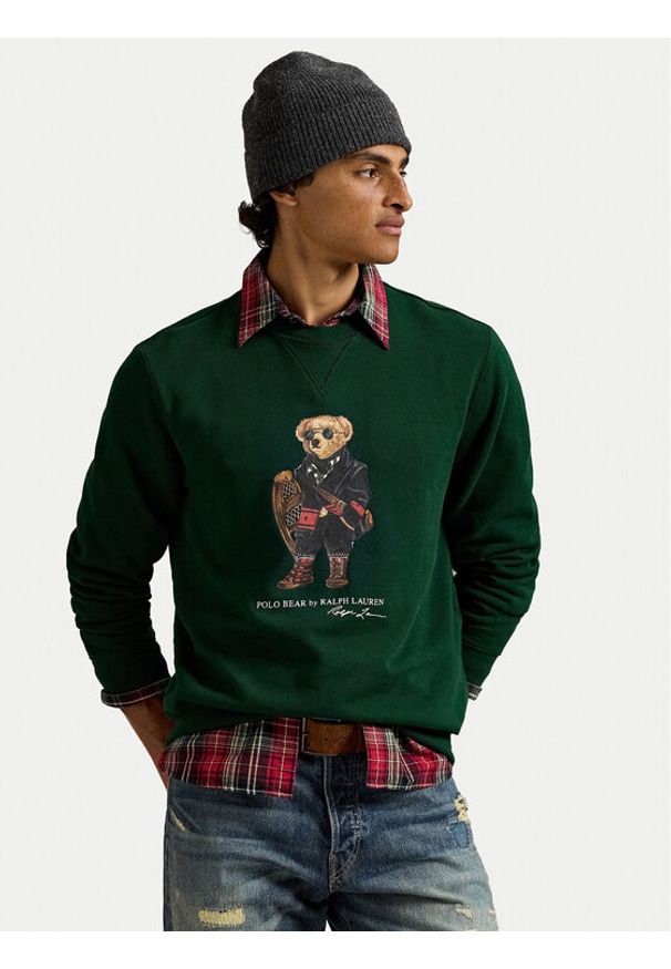 Polo Ralph Lauren Bluza 710981794001 Zielony Regular Fit. Typ kołnierza: polo. Kolor: zielony. Materiał: bawełna