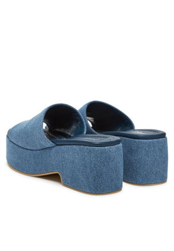 Pollini Klapki SA28248I0MTQ0707 Niebieski. Kolor: niebieski. Materiał: materiał