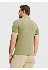 Pako Lorente - PAKO LORENTE – Zielone bawełniane polo. Typ kołnierza: polo. Kolor: zielony, niebieski. Materiał: bawełna