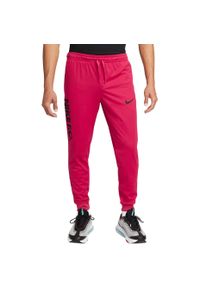 Spodnie Nike FC Dri-Fit, Mężczyźni. Kolor: czerwony. Materiał: poliester, materiał. Technologia: Dri-Fit (Nike). Sport: joga i pilates #1