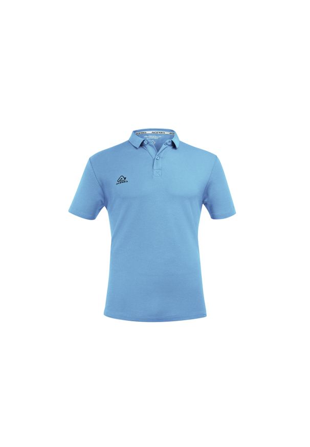 ACERBIS - Polo Acerbis Atlantis. Typ kołnierza: polo. Kolor: niebieski. Sport: piłka nożna