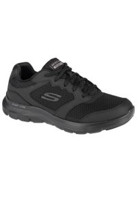 skechers - Buty treningowe męskie, Skechers Flex Advantage 4.0. Zapięcie: sznurówki. Kolor: czarny. Materiał: tkanina, materiał, syntetyk. Szerokość cholewki: normalna. Sport: turystyka piesza #1