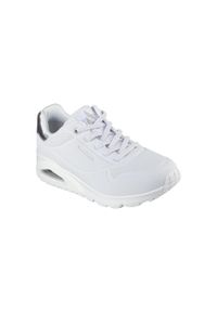 skechers - Buty SKECHERS UNO - SHIMMER AWAY Biały. Kolor: szary, biały, wielokolorowy. Materiał: materiał, guma, poliester. Model: Skechers Sport. Sport: turystyka piesza #1