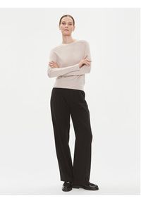 Calvin Klein Sweter K20K205777 Beżowy Regular Fit. Kolor: beżowy. Materiał: wełna #4